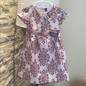 GAP Purple A-Line Party Dress with Flutter Cap Sleeves